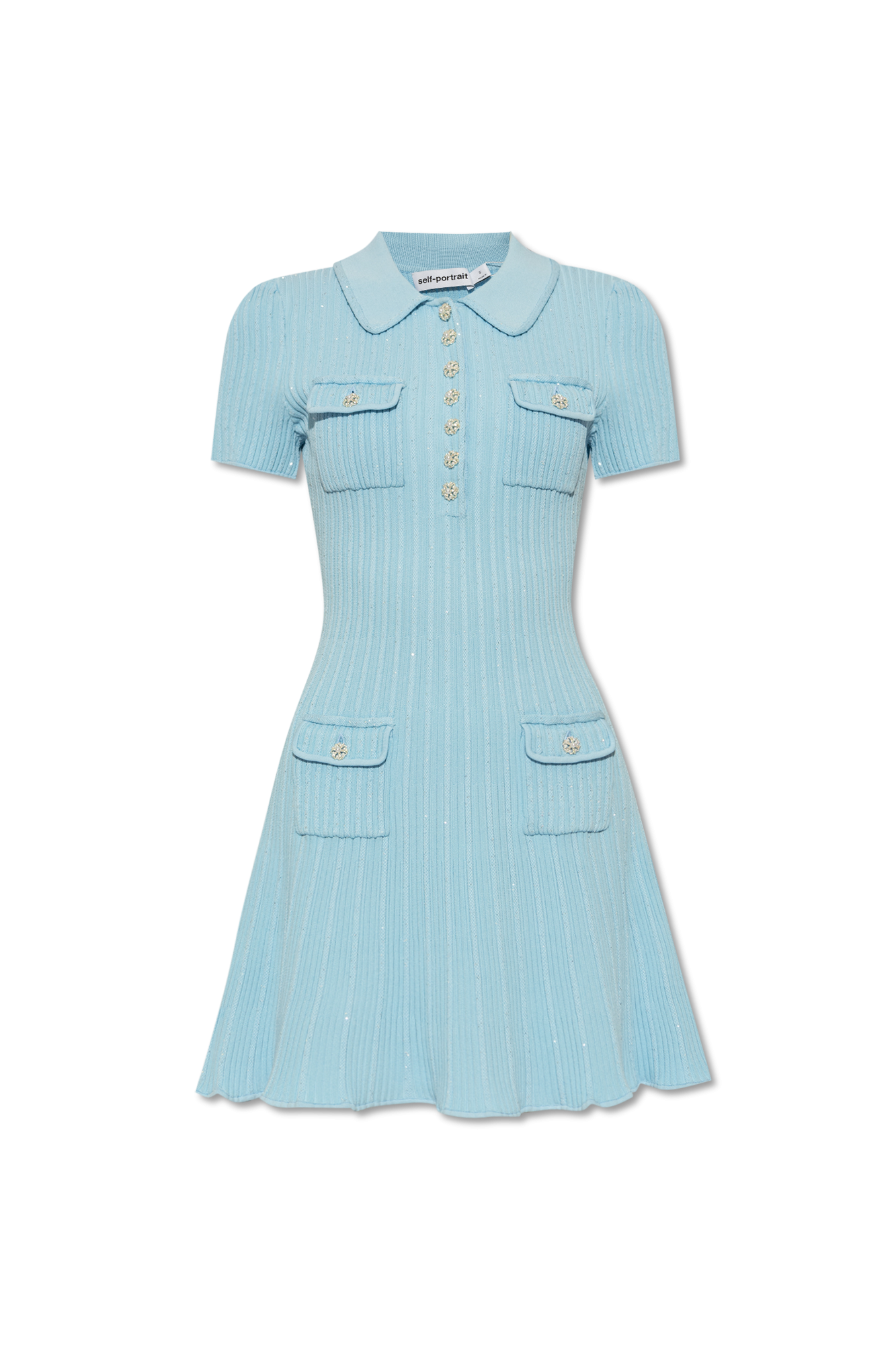 Self portrait gingham on sale dress